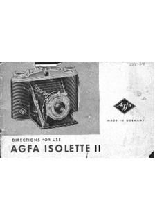 Agfa Isolette 2 manual. Camera Instructions.